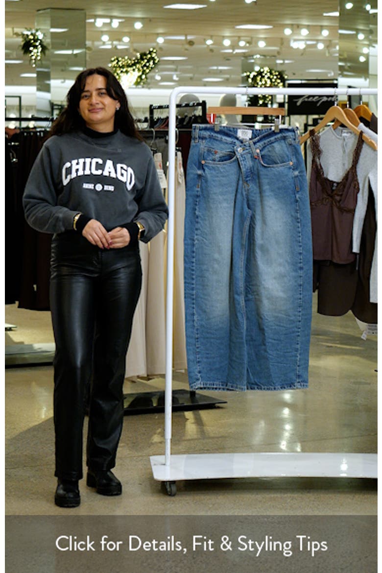 Jaya Crossover Waist Baggy Wide Leg Jeans video
