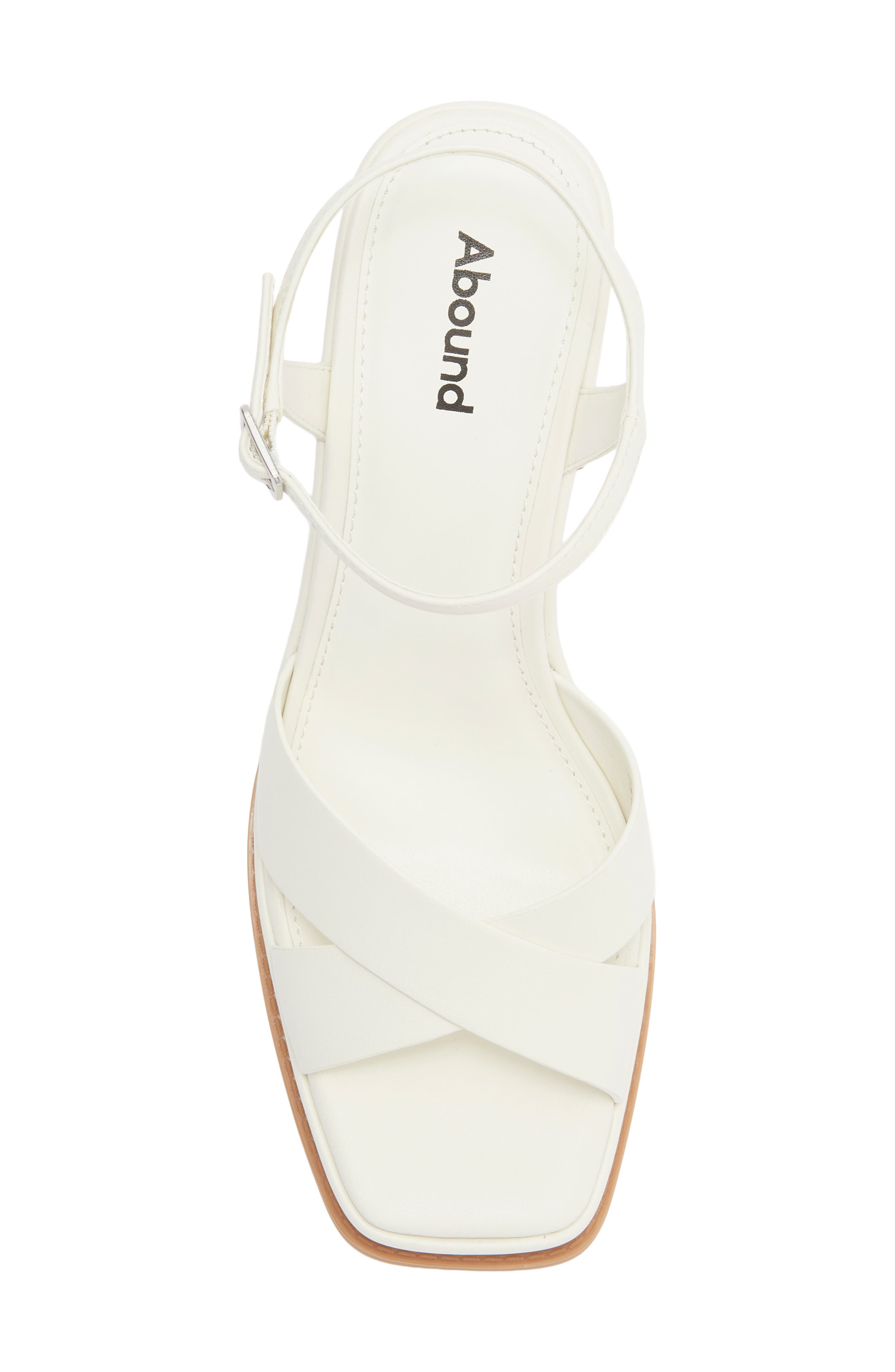 Abound Denver Platform Block Heel Sandal, Alternate, color, Ivory Cream