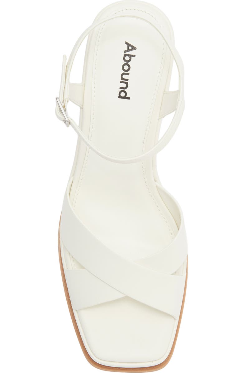 Abound Denver Platform Block Heel Sandal, Alternate, color, Ivory Cream