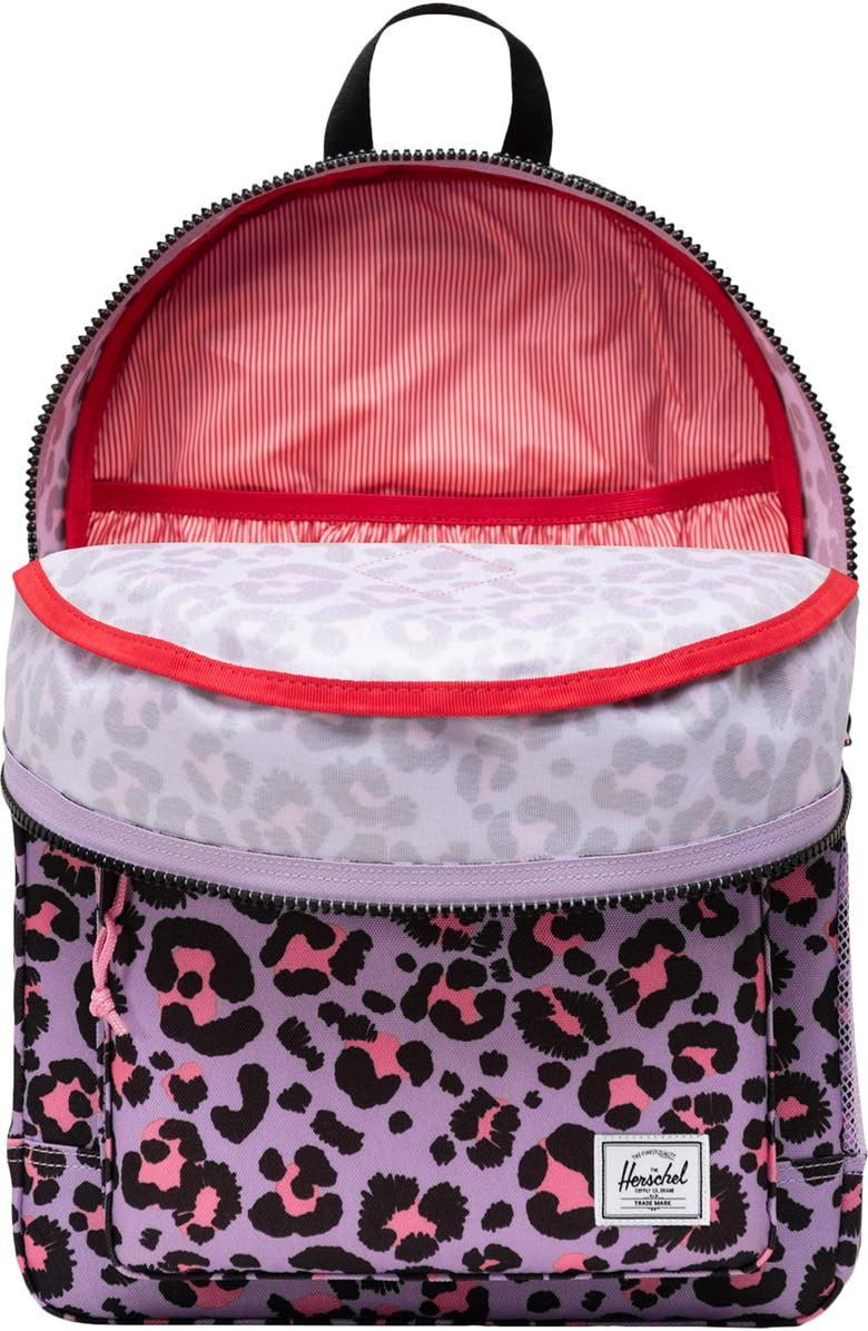 Herschel Supply Co. Kids' Heritage Youth Backpack, Alternate, color, Scribble Leopard Sachet Pink