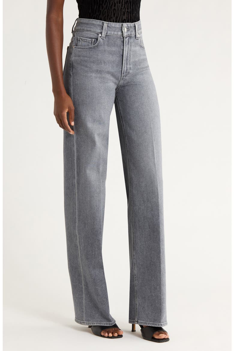 Sasha High Waist Wide Leg Jeans, Alternate, color, SMOKEY GREY