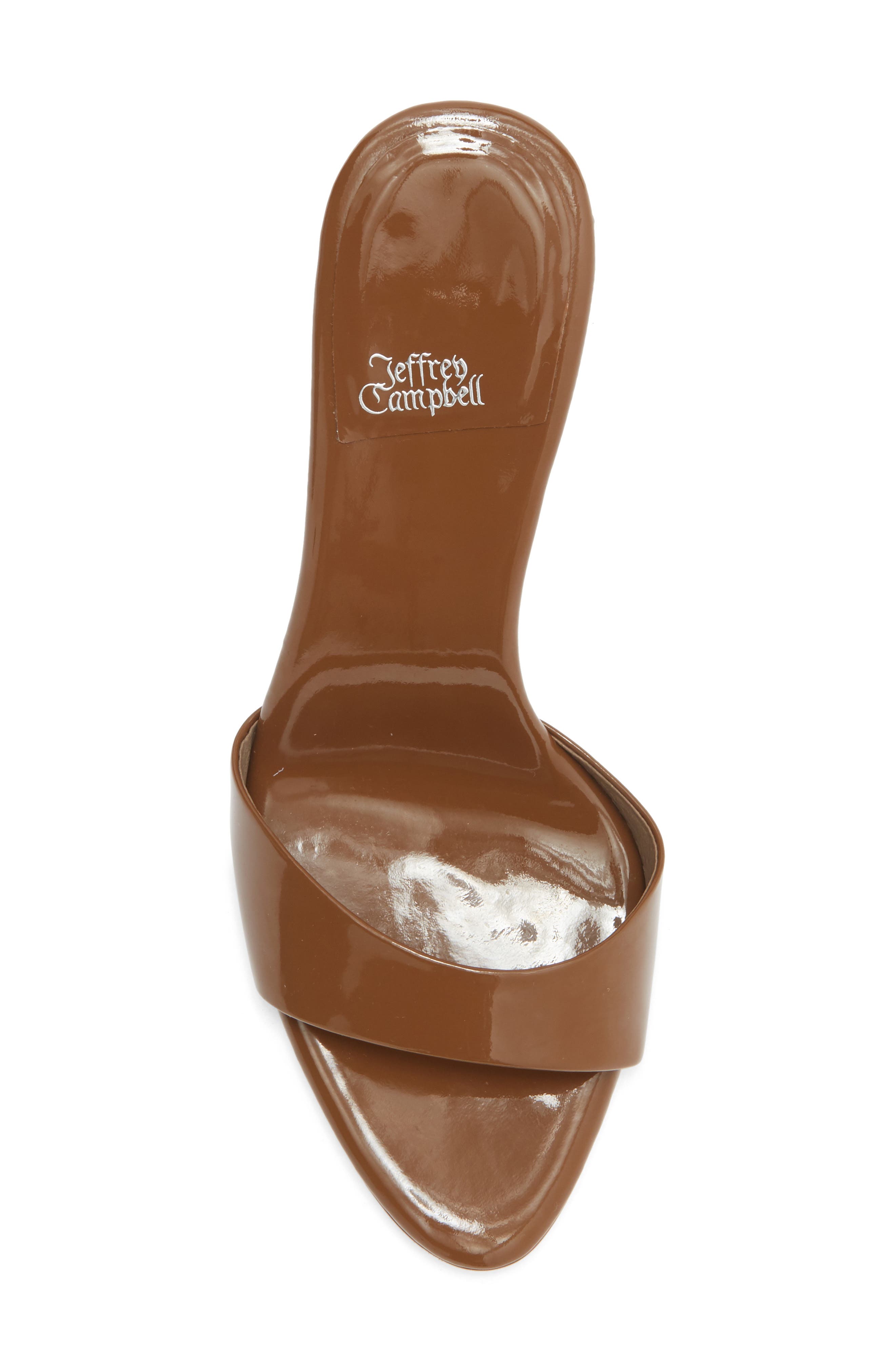 Ce-Soire Slide Sandal, Alternate, color, COFFEE PATENT