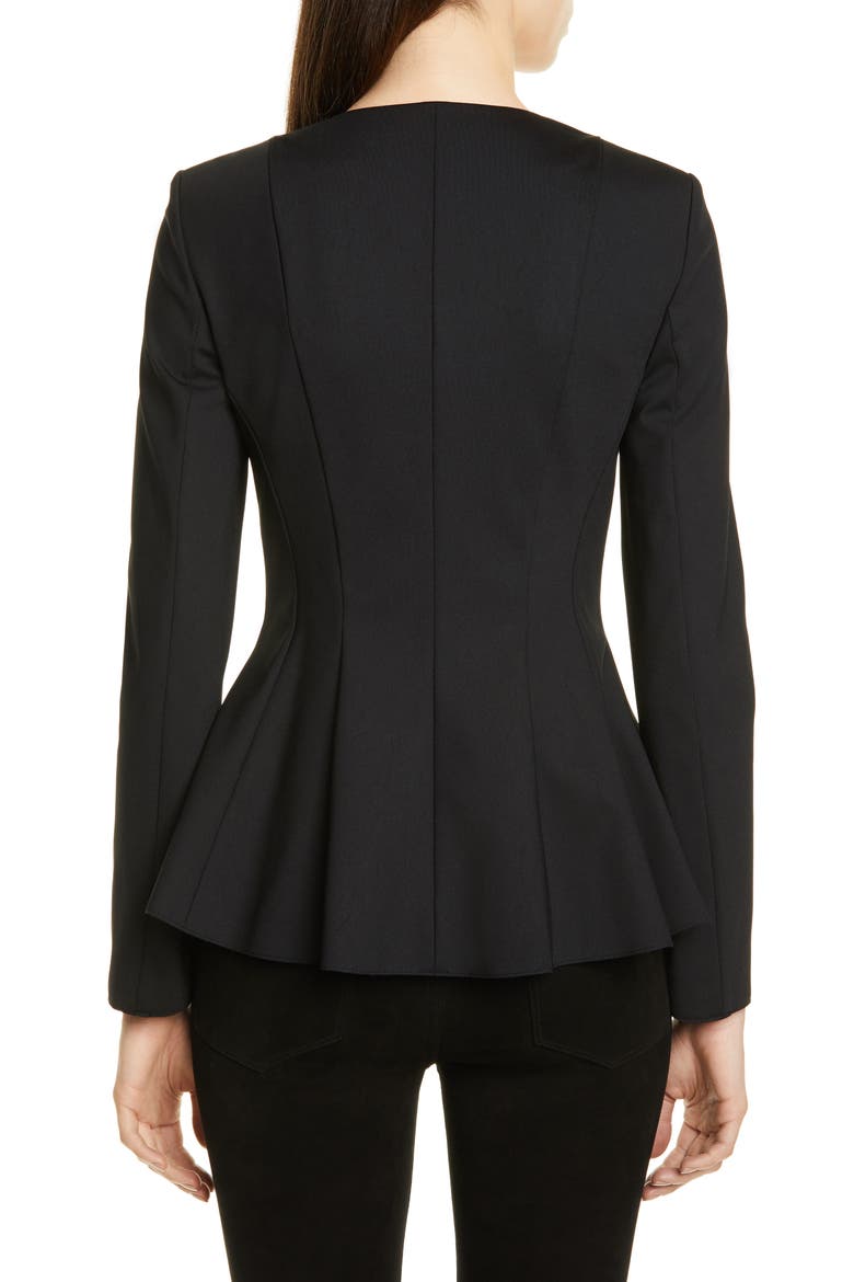 Movement Peplum Jacket, Alternate, color, BLACK