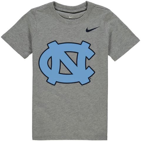 Preschool Nike Charcoal North Carolina Tar Heels Logo T-Shirt