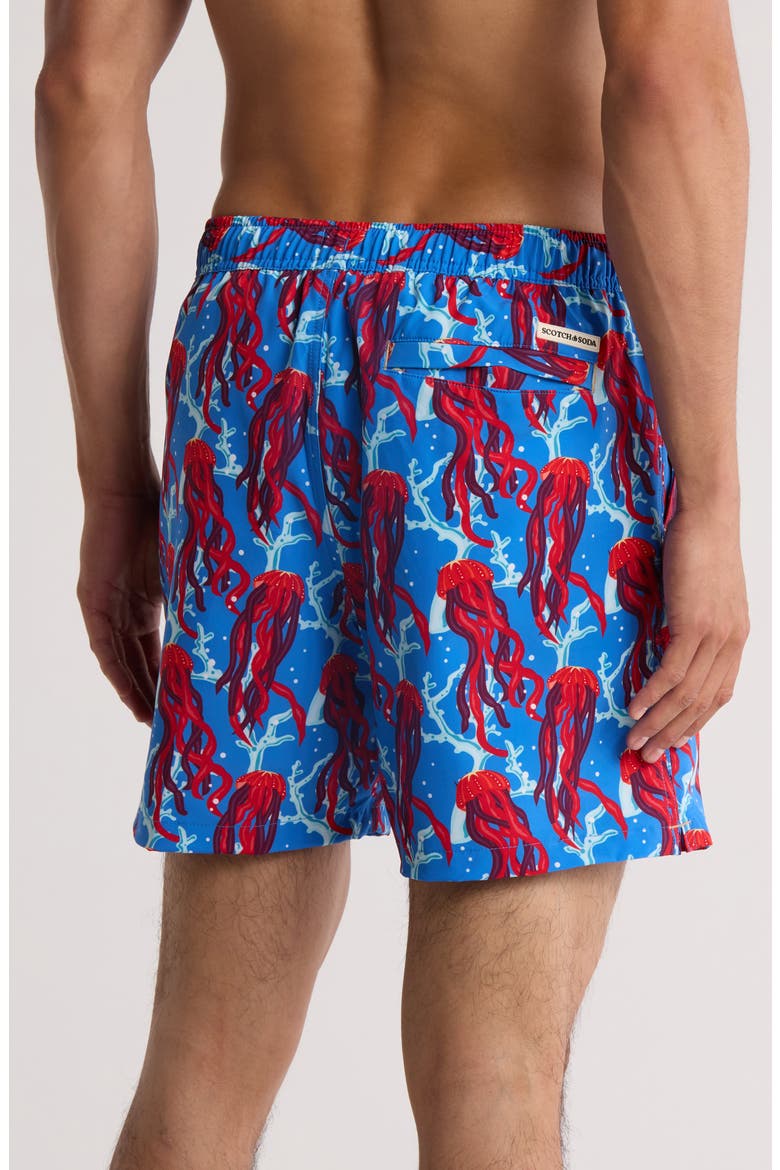 Under the Sea Swim Trunks, Alternate, color, PALACE BLUE