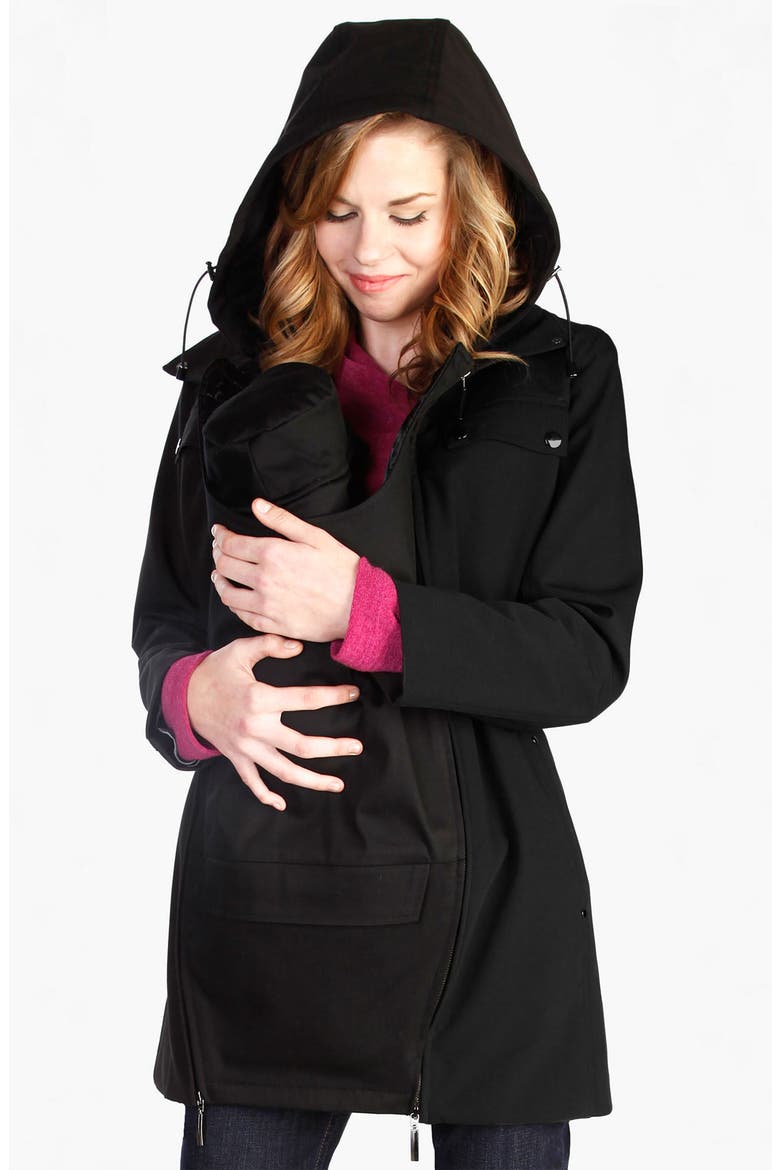 Maternity 'MamaCoat™' Convertible Jacket, Main, color, BLACK