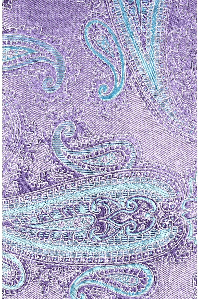 Kline Paisley Silk Tie, Alternate, color, PURPLE