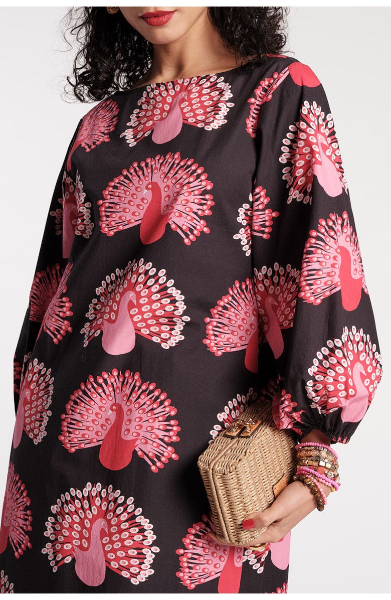 Frances Valentine Minnow Maxi Peacock Dress, Alternate, color, Black/Multi