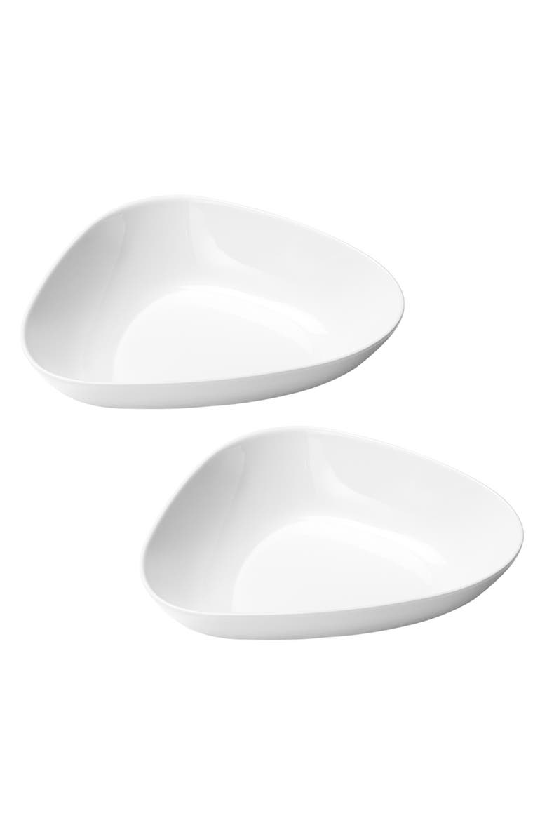 Georg Jensen Sky Set of 2 Porcelain Serving Bowls, Alternate, color, White