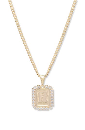 Bracha Royal Initial Card Necklace