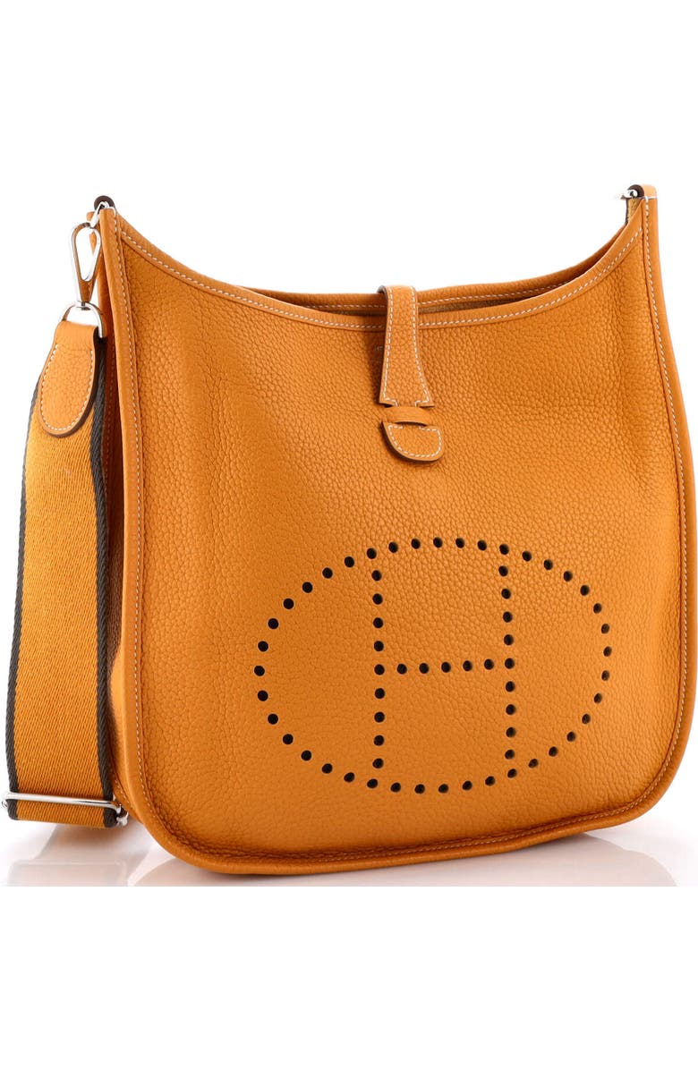Pre-Owned Hermes Evelyne Bag Gen III Clemence PM, Alternate, color, Moutarde