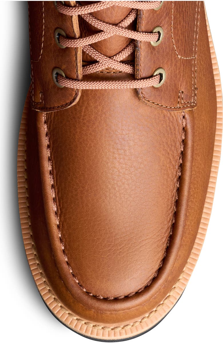 Tecovas The Rugged Moc Toe Boot, Alternate, color, Saddle Cowhide