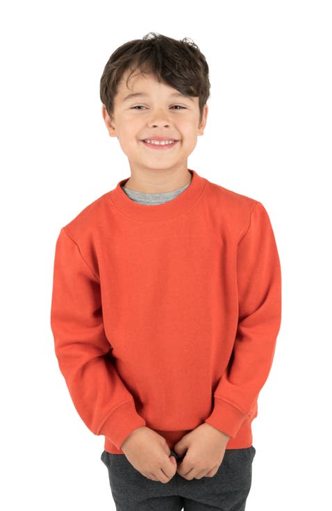 Kids Pullover Sweatshirt, Long Sleeve, Solid Colors