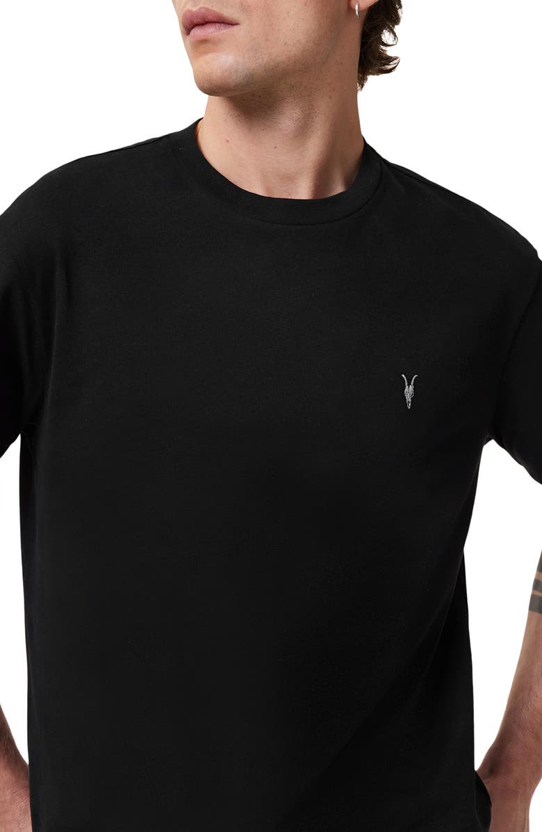 AllSaints Dexter Logo Embroidered T-Shirt, Alternate, color,
