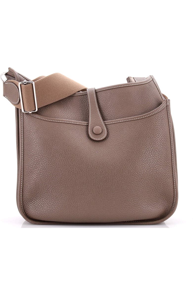 Pre-Owned Hermes Evelyne Bag Gen III Clemence PM, Alternate, color, Etoupe