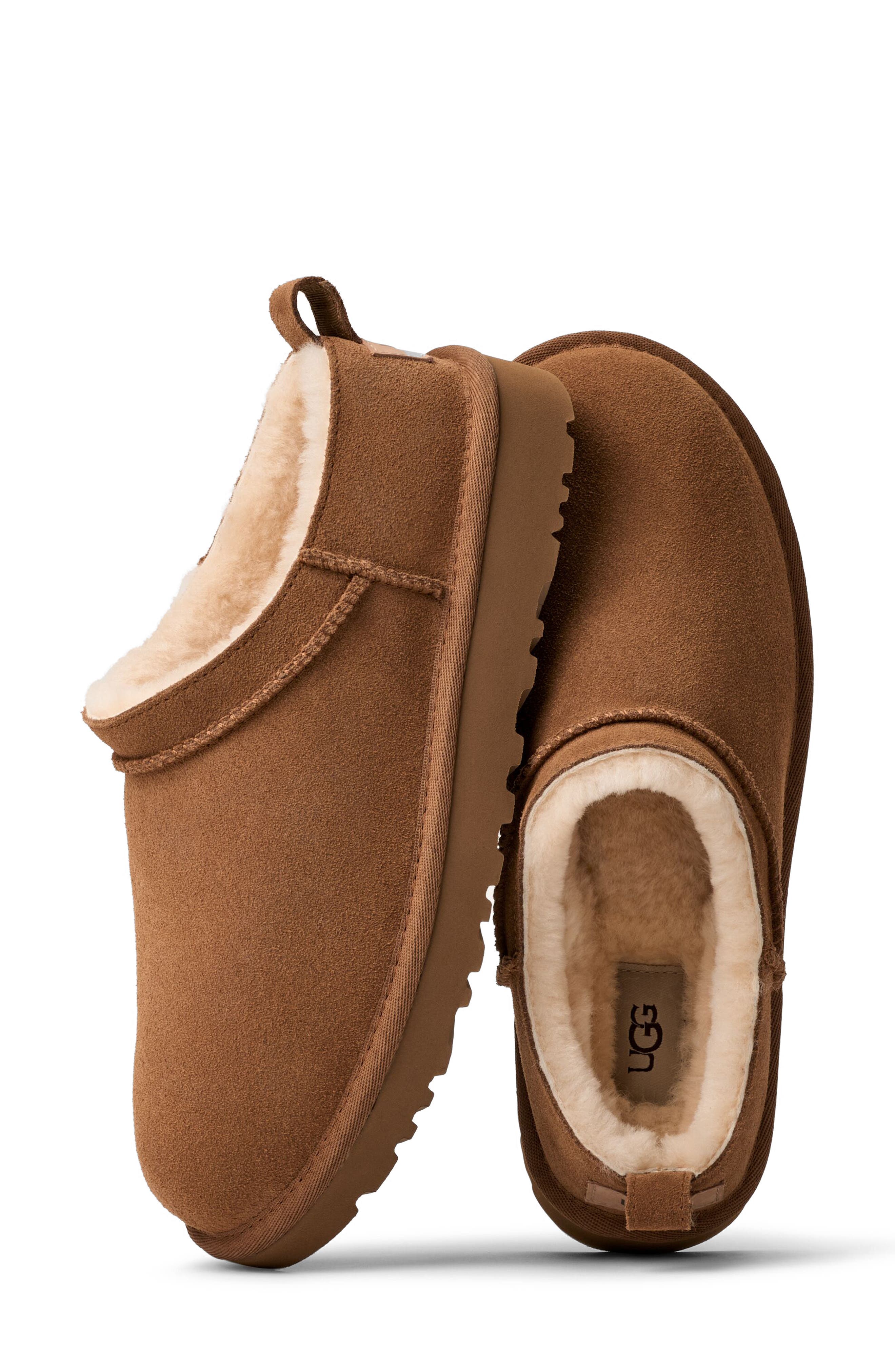 Classic Micro Genuine Shearling Lined Slip-On (Women) | Nordstrom