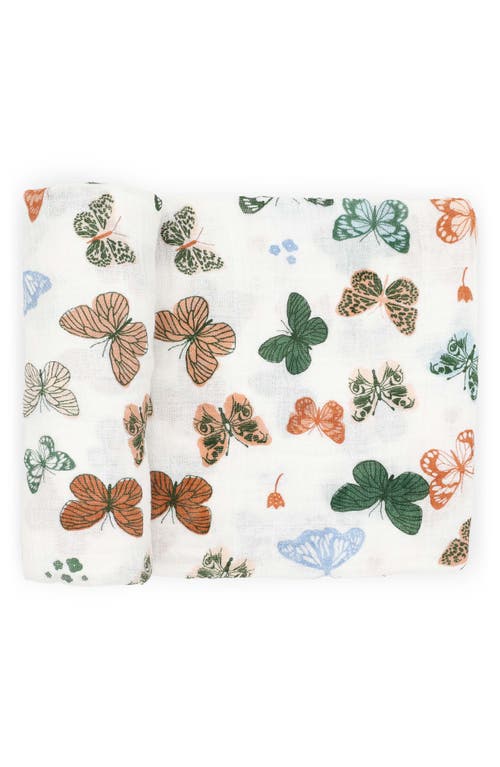 Little Unicorn Cotton Muslin Swaddle Blanket In Multi