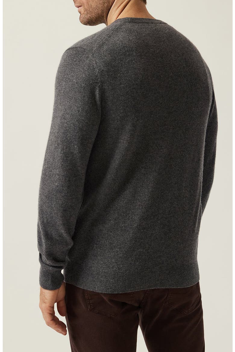 Cashmere, Silk & Wool Crewneck Sweater, Alternate, color, CHARCOAL