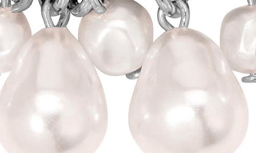 Ettika Mermaid Imitation Pearl Ponytail Holder In Black
