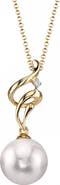 The Pearl Source Akoya Pearl & Diamond Aria Pendant