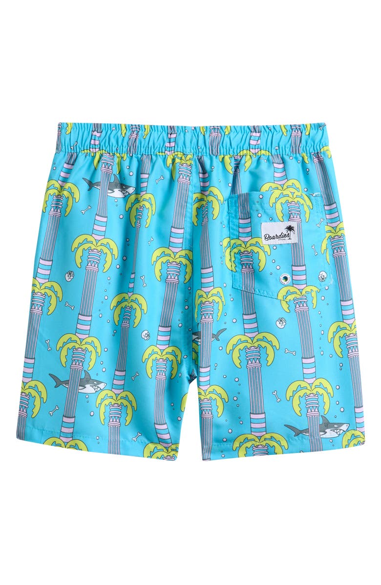 Boardies Kids' Atlantis Print Swim Trunks, Alternate, color, Blue