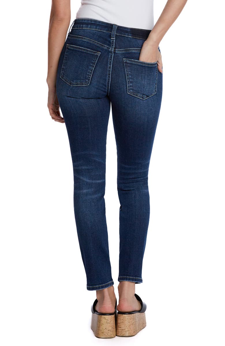 HINT OF BLU Mid Rise Skinny Jeans, Alternate, color, Rocked Indigo