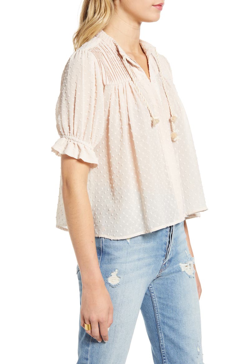 Sienna Blouse, Alternate, color, PORCELAIN