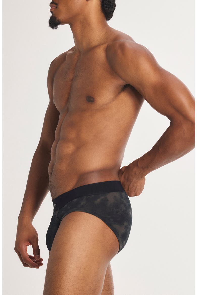 Savage X Cotton Blend Briefs, Alternate, color, BLACK CAVIAR DIFFUSED CAMO