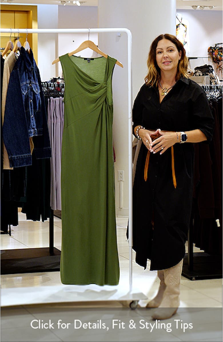 Slinky Ruched Maxi Dress, sales video thumbnail