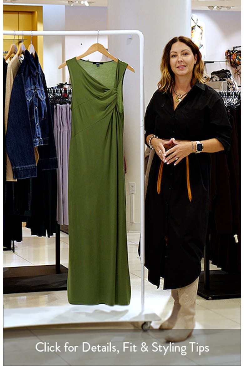Slinky Ruched Maxi Dress video