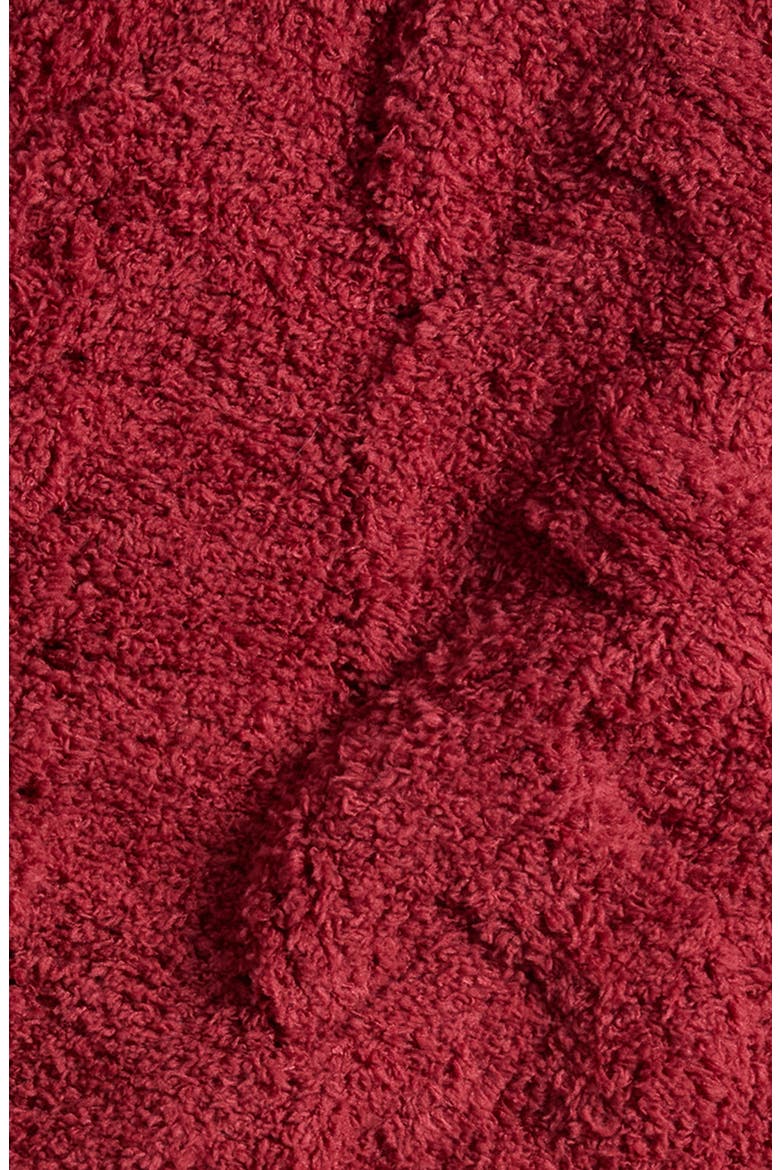 Feather Cable Knit Throw Blanket, Alternate, color, RED AUTUMN