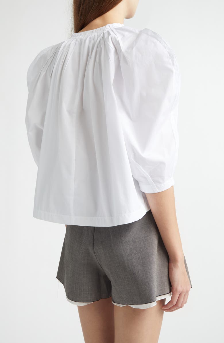 NACKIYÈ Odalique Cotton Poplin Top, Alternate, color, Kaimak