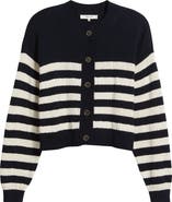 FRAME The Variation Stripe Cotton Cardigan