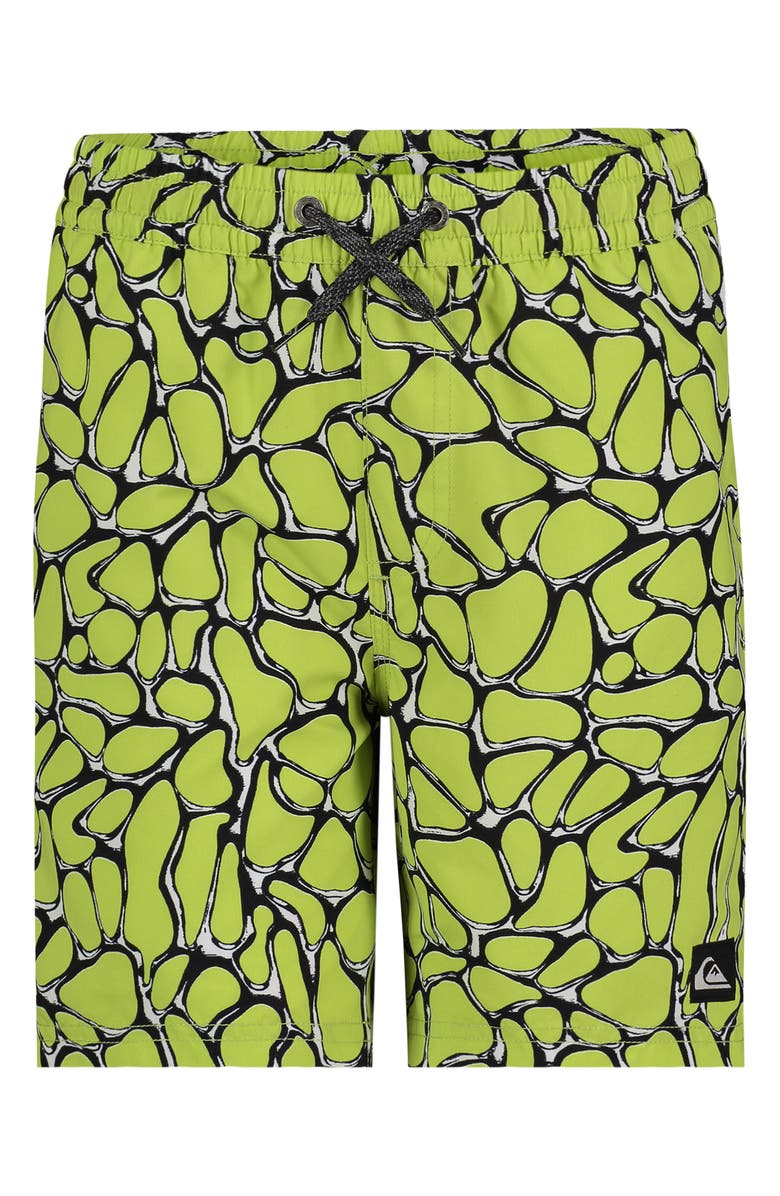 Quiksilver Everyday Mercury Volley Swim Trunks, Main, color, Wild Lime