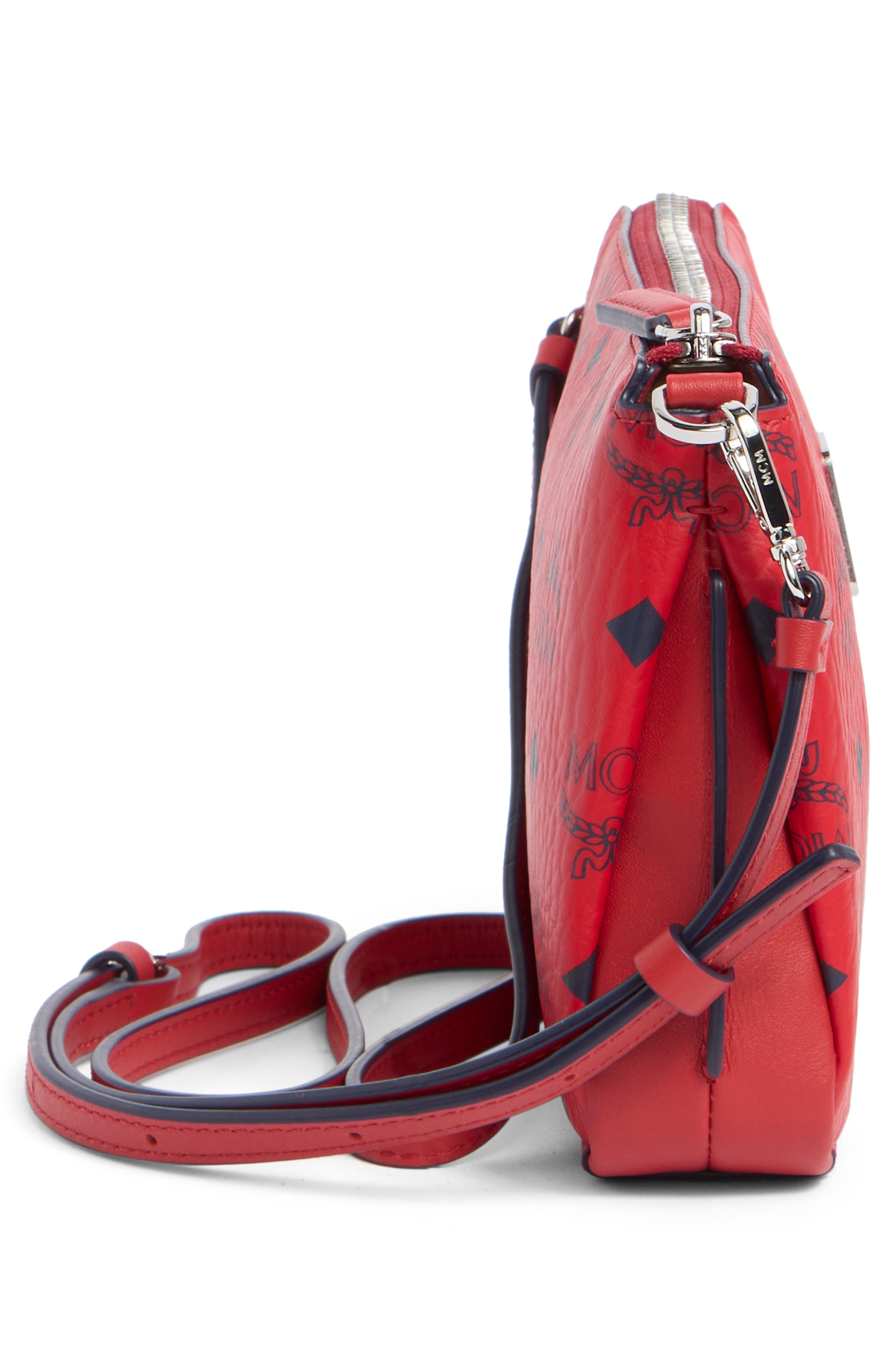 MCM Aren Visetos Shoulder Bag, Alternate, color, 