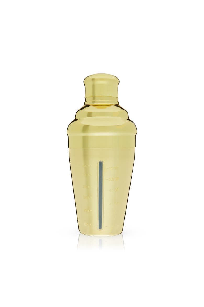 Belmont Measured Cocktail Shaker, Main, color, Gold