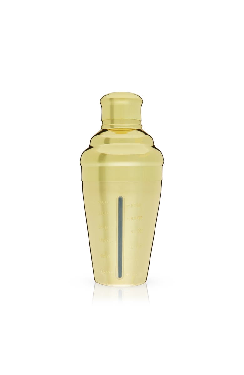 Viski Belmont Measured Cocktail Shaker, Main, color, Gold