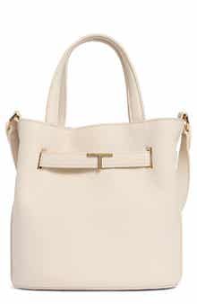 T Tahari Pebble Bucket Bag