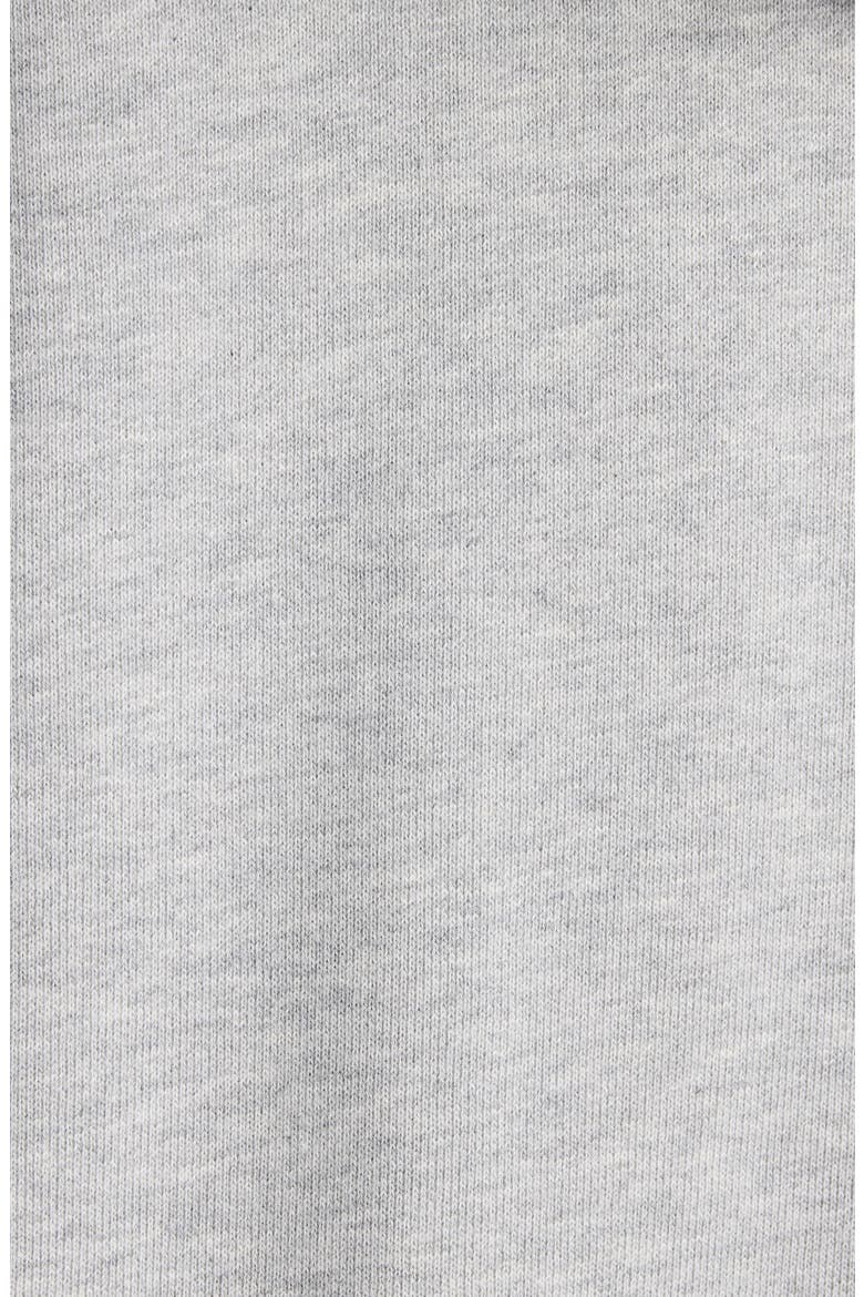 Hadella Knot Front Cotton Hoodie, Alternate, color, GREY MELANGE