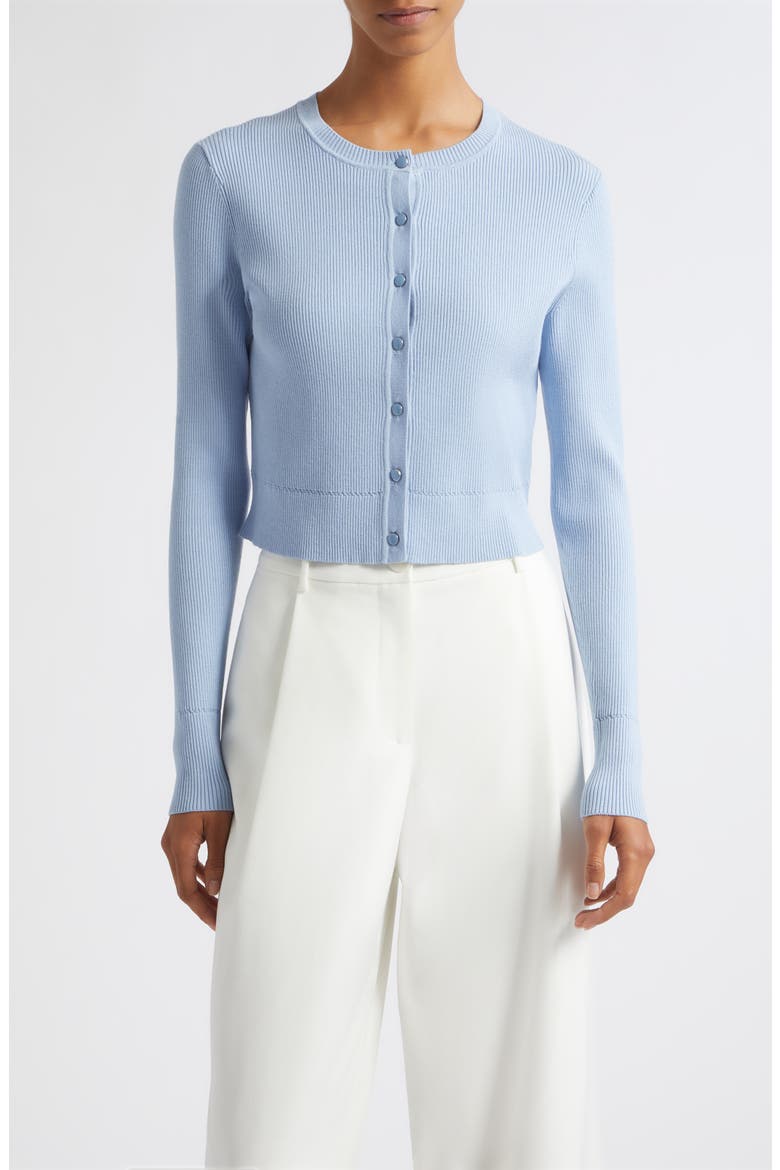 Zoe Cropped Cardigan, Main, color, SKY