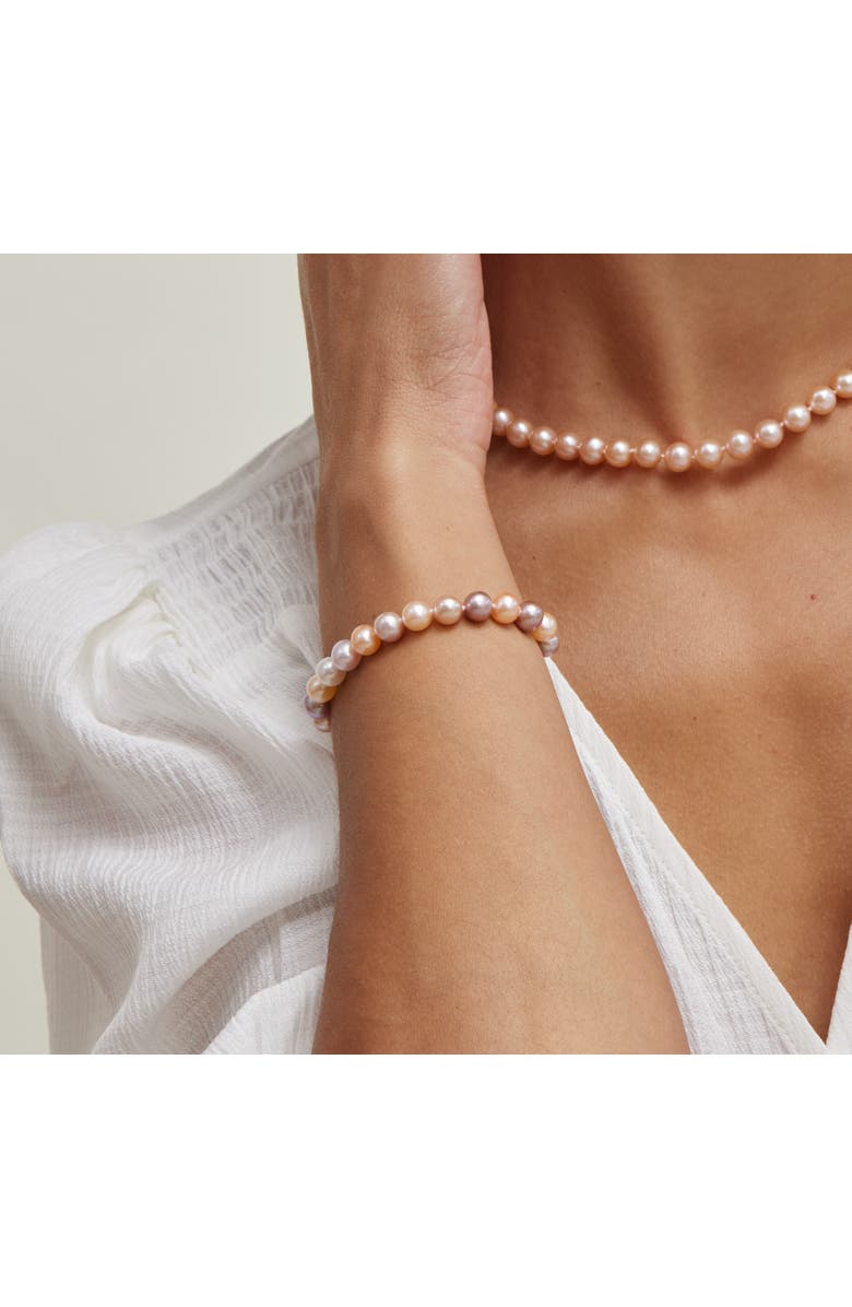 The Pearl Source Freshwater Pearl Bracelet 7-7.5mm, Alternate, color, Multi Pearl - Gabriella Clasp