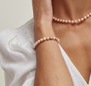 The Pearl Source Freshwater Pearl Bracelet 7-7.5mm