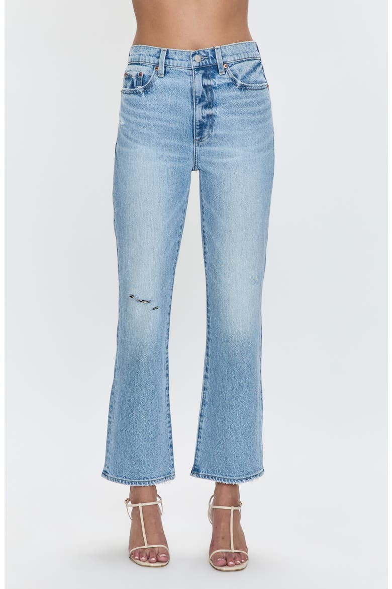 Ally High Waist Crop Bootcut Jeans, Main, color, SCHOLAR DISTRESSED