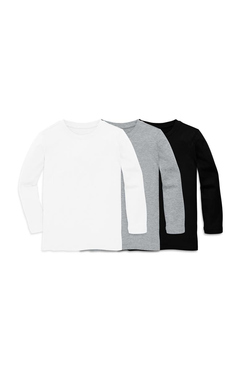 Primary Kids Long Sleeve Classic Tee 3-Pack, Alternate, color,