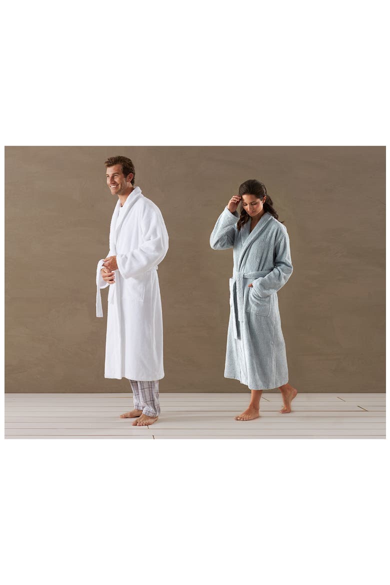 Gender Inclusive Cloud Loom™ Organic Cotton Robe, Alternate, color, ALPINE WHITE