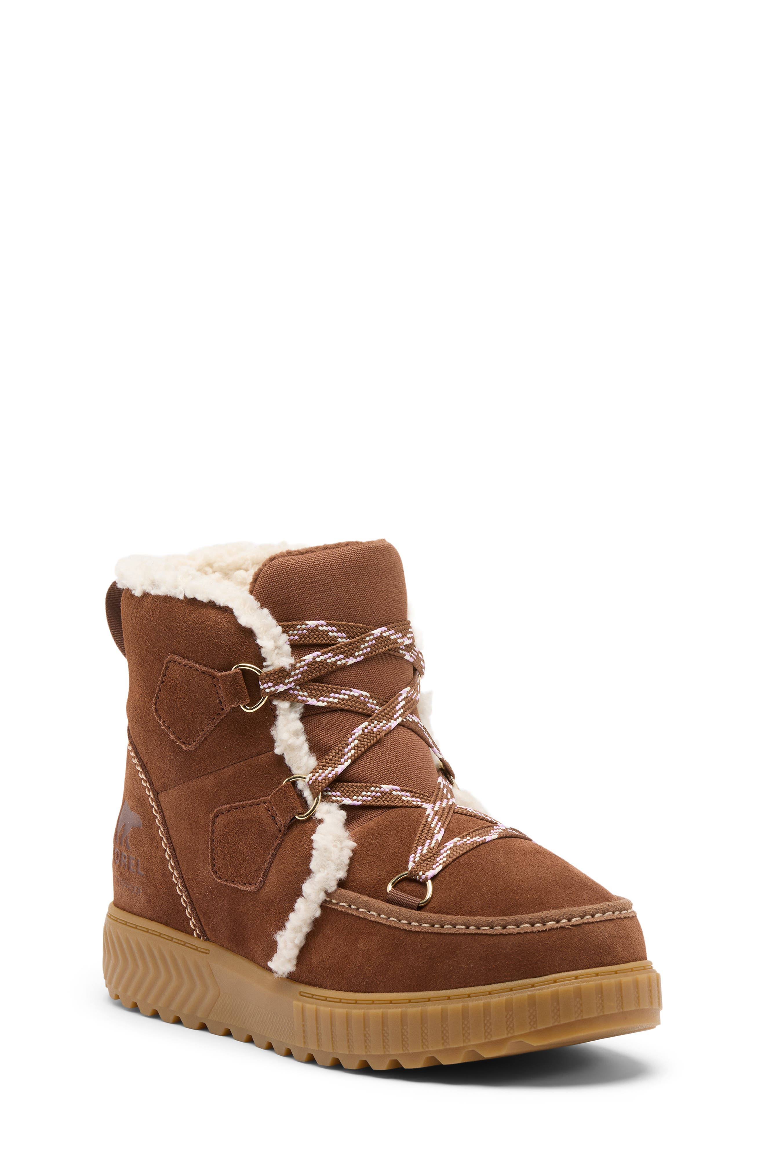 Kids' Ona Ave Alpine Waterproof Bootie, Main, color, DARK AUBURN/ GUM 2
