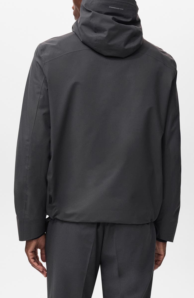 MANGO Water Repellent Thermolite<sup>®</sup> Hooded Jacket, Alternate, color, Dark Green