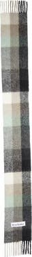 Acne Studios Vally Plaid Alpaca, Wool & Mohair Blend Scarf
