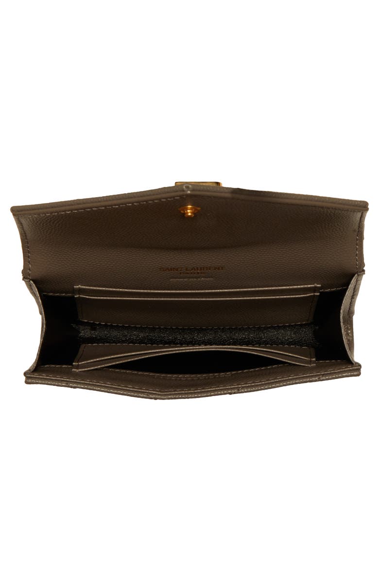 Saint Laurent Monogram Small Quilted Leather Wallet, Alternate, color,
