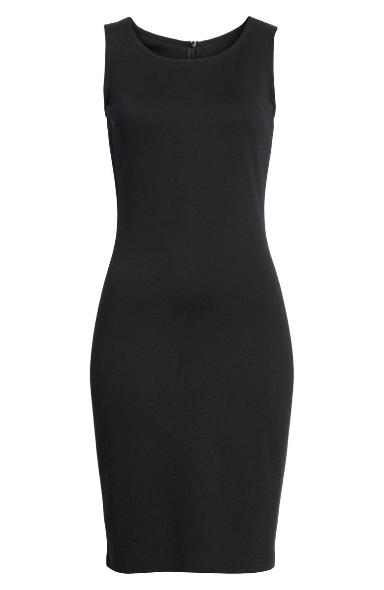 ST. JOHN Collection Sleeveless Milano Knit Dress, Alternate, color,